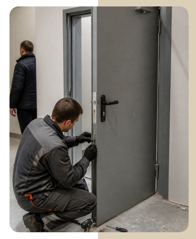 Ремонт противопожарной двери в Пскове по цене 6598 р. | Дверной